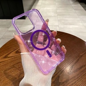 Từ Rõ Ràng Long Lanh Mềm TPU + PC Chống Sốc Bảo Vệ Bumper Bìa Lấp Lánh Bling Trường Hợp Điện Thoại Cho Iphone 11 12 13 14 15 16 17 - Product Image 2