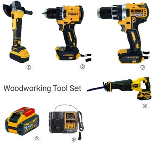Combo <span class=keywords><strong>de</strong></span> Herramientas <span class=keywords><strong>DEWALT</strong></span> Directo <span class=keywords><strong>de</strong></span> Fábrica, Kit Multifuncional Todo en Uno, Económico, Satisface Todas las Necesidades <span class=keywords><strong>de</strong></span> Carpintería y Reparación - Product Image 1