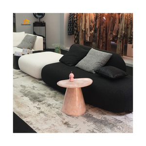 Di lusso graziosi mobili in pietra preziosa rosa quarzo rosa cristallo di pietra tavolino per soggiorno - Product Image 2