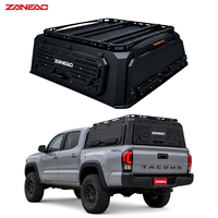 Capot rigide en alliage d'aluminium pour pick-up, avec porte-bagages et panneaux latéraux à persiennes pour Toyota Tacoma