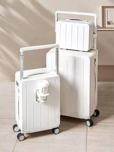 <span class=keywords><strong>Valise</strong></span> trolley rigide moderne pour femme, 20 pouces, légère, 4 roues, avec serrure à combinaison, roulettes pivotantes à 360 degrés, silencieuse - Product Image 2