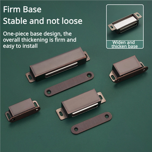 Aimant en acier inoxydable de fermoir de porte d'armoire magnétique noir pour le loquet de tiroir de porte d'armoire de fermeture d'armoire - Product Image 3