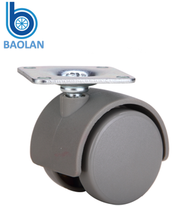 Grey xoay 2inch chất liệu nylon bền và thân thiện với môi không có tiếng ồn im lặng văn phòng Đôi bánh xe đồ nội thất bánh xe - Product Image 1