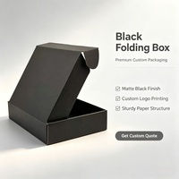 Boîte d'expédition personnalisée en kraft écologique, finition mate, en carton ondulé, auto-érectible, pour emballage de bougies avec impression CMJN