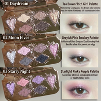 Palette de fards à paupières de luxe Flower Knows Knight Unicorn, 6 couleurs, palette de fards à paupières en satin de soie