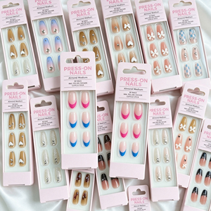 <span class=keywords><strong>Uñas</strong></span> <span class=keywords><strong>Postizas</strong></span> Almendradas Medianas al por Mayor, Personalizadas OEM, Directo de Fábrica, Suministro de <span class=keywords><strong>Uñas</strong></span> de Marca Privada, Listas para Enviar a Granel para Salones - Product Image 2