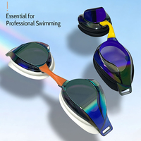 Lunettes de natation de compétition professionnelles sans monture, réglables, anti-fuite, pour adultes, avec protection du pont nasal