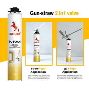 Scellant en <span class=keywords><strong>mousse</strong></span> de polyuréthane PU monocouche JUHUAN K10 pour l'installation de fenêtres et de portes avec une forte expansion - Product Image 5