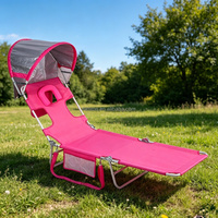 Chaise de plage pliante, chaise longue de bronzage avec trou pour le visage, chaise de bronzage réglable, lit de bronzage d'extérieur