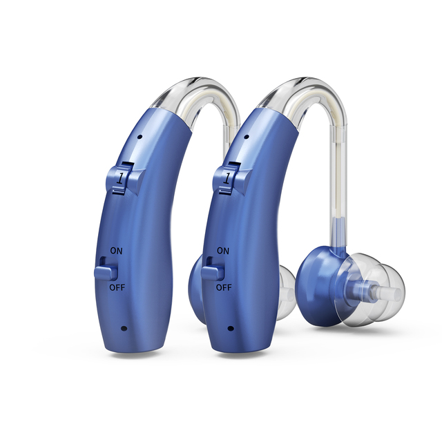 Rechargeable BTE Hearing Aid With Noise Reduction Clear Sound Lightweight Design for Elderly OEM Wholesale Supplier