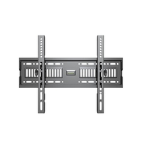 Soporte de TV Universal Ajustable para Pared, Soporte de TV Inclinable de Panel Plano Negro Popular para Oficina, Soporte de TV de Acero de Plasma LCD