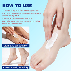 Crème hydratante et baume pour les pieds à <span class=keywords><strong>base</strong></span> <span class=keywords><strong>d</strong></span>'urée, hydratation intensive pour les pieds et talons secs et rugueux, vente en gros - Product Image 4