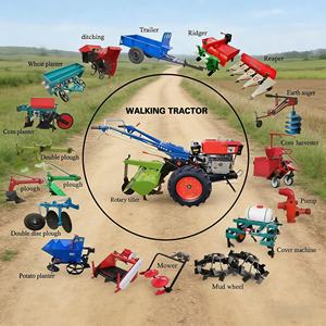 Trattore a Due Ruote Motrici con Fresa Rotativa e Rimorchio <span class=keywords><strong>per</strong></span> Uso Agricolo, Motore da 8-32 CV, Multifunzionale ad Alta Produttività - Product Image 3