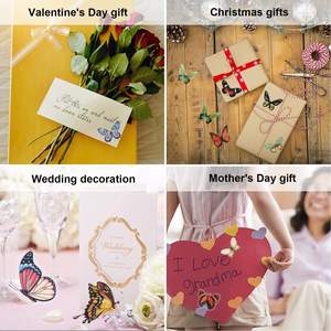 สติกเกอร์รูปดอกไม้ผีเสื้อรูปลอกกันน้ำใสรูปสัตว์เลี้ยงสำหรับสมุดติดรูปงานฝีมือแบบทำมือสมุดแพลนเนอร์<span class=keywords><strong>ขวด</strong></span>น้ำ - Product Image 5