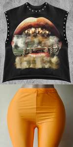 G03865C Conjuntos de Shorts y Tops Estampados para Mujer, Oferta de Verano 2026 - Product Image 3