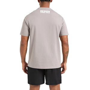 T-shirt homme 106653 Force Vintage à coupe décontractée, poids moyen, manches courtes, tricoté uni, anti-boulochage, motif carbone chiné sur le devant, grande taille haute - Product Image 3