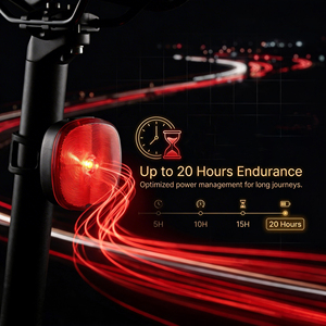 Lumixell 300LM IPX5 – Ensemble de feux LED rechargeables pour vélo avec étui de chargement Type-C – Feu arrière portable pour la conduite nocturne - Product Image 1