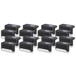 IP65 Waterproof Rechargeable Solar Step <b>Light</b> <b>Light</b> <b>Sensor</b> for Outdoor Deck Staircase Corridor Garden Decor <b>LED</b> ABS/PC Material - Product Image 1