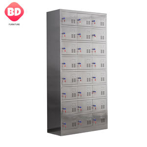 خزانة من الفولاذ المقاوم للصدأ عالية الجودة بها 24 باب، خزانات معدنية، خزانات تخزين، خزانة - Product Image 2