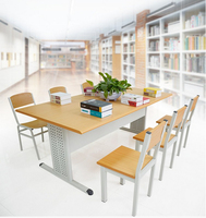 Ensembles de bureau et de chaise en acier pour enseignants et étudiants adultes d'université modernes Matériau en fer pour la maison, le bureau ou l'école