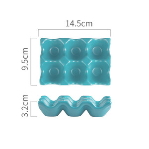 Moule <span class=keywords><strong>en</strong></span> céramique pour le rangement et le défilement des œufs dans le réfrigérateur de cuisine - Product Image 5