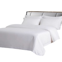 Parure de lit d'hôtel quatre pièces en fibres synthétiques brossées, qualité supérieure, draps doux lavés, housses de couette, linge de lit partagé