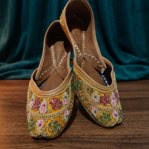 BS INTERNATIONAL NAFJT0 Zapatos de Mujer de Cuero Genuino, Bordados a Mano, Clásicos, Casuales, Tradicionales, para Caminar - Product Image 1