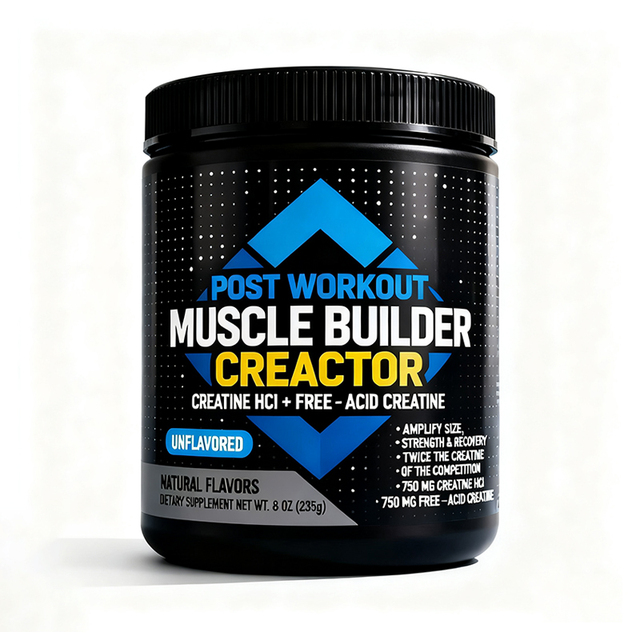 Private Label Adult Pre Workout Muscle Builder Creatine Monohydrate Powder with BCAA for Energy