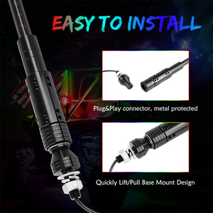 Điều khiển từ xa 2 gói 2/3/4/5ft không thấm nước đa-màu Buggy <span class=keywords><strong>Led</strong></span> Roi đèn cho xe ô tô - Product Image 4