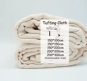 Tappeto primario Tufting in tessuto di supporto in tessuto Tufting Base di supporto tessuto filo giallo tessuto monaco trapuntato