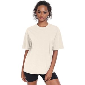 Camiseta Oversize Vintage Lavada para Mujer FOXA, Manga Corta, Algodón Transpirable, Estilo Streetwear, Tipo Boyfriend - Product Image 2