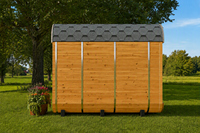 Poêle de sauna à vapeur sèche Triunity SUANA-SD tout-en-un électrique infrarouge lointain 9KW, moderne, pour entrepôt commercial et extérieur, en cèdre 1
