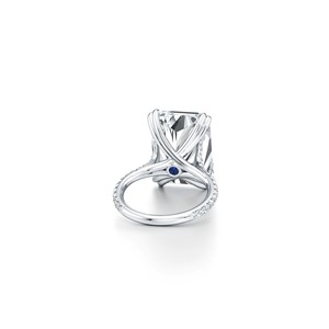 Anillo de Compromiso Radiante de Plata de Ley 925, Anillos Modernos con Engaste de Puntas, Rodio de Alta Calidad, Oro Amarillo, Oro Rosa - Product Image 3
