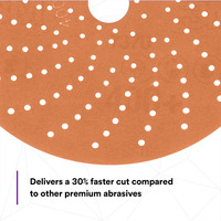 Disque abrasif en oxyde d'aluminium SABER 150 mm, dureté moyenne, haute efficacité pour le meulage et le polissage du métal/acier inoxydable, réparation automobile, OEM