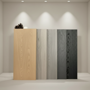 Hot Selling MuMuXin Leon <strong>Oak</strong> <strong>MDF</strong> Board ENF F4Stars 1220x2740mm Fingerprint-free Moisture-Proof 25mm <strong>Mdf</strong> <strong>Sheet</strong> for Apartment - Product Image 1