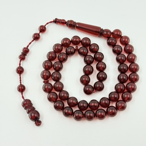 Pulsera de cuentas de oración musulmana, cuentas de 10 mm, 51 piezas, peregrinación islámica, Misbaha Taisbiha Syrup Kerbai Subha Rosario - Product Image 4