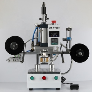 Factory Direct Sales Pneumatic Heat Transfer Mask Hot Stamping Machine for PVC Card Book <b>Leather</b> Wood Custom Logo Embossing - Product Image 2