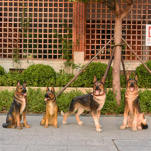 Vente d'usine - Figurine de chien berger <span class=keywords><strong>allemand</strong></span> grandeur nature 56*51*84cm, statues de chien en fibre de verre, artisanat en résine d'animaux mignons, statues de chien - Product Image 6