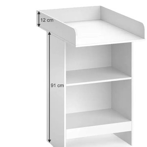 Cambiador de Bebé Creativo, Cambiador de Pañales Multifuncional de Madera Maciza con Panel Táctil y de Masaje, Mesa de Cuidado del Bebé - Product Image 5
