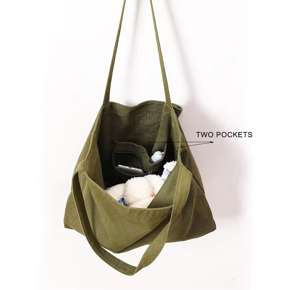 tote bag with pockets inside