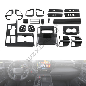 WZXD Car Interior Accessories 22pcs Decoration Kit <b>Cover</b> Trim Power <b>Window</b> AC Vent Frame for 2023 - Product Image 2