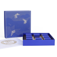 Boîte-cadeau de luxe pour entreprise, vente en gros d'usine, coffret cadeau exquis avec couvercle et base, emballage avec insert pour cadres dirigeants