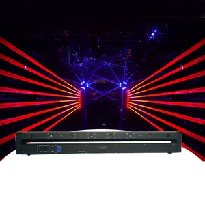 DJ Laser Curtain Beam Moving Head 8Eyes 500mw Red/Green Lazer Pro Stage Light Laser Curtain For Club Party Disco Wedding