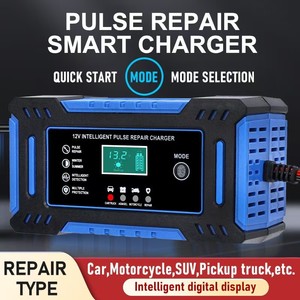 Trending <span class=keywords><strong>AgeM</strong></span> Solar 12V 6A Cargador de batería de pulso inteligente automático LCD 24V para <span class=keywords><strong>AGEM</strong></span> GEL EFB Batería de plomo ácido de ciclo profundo 12V - Product Image 4