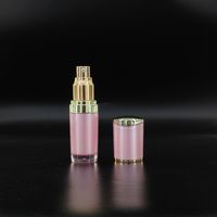 Flacon pompe airless double couche en PS acrylique 15 ml, distributeur de parfum et de crème, emballage personnalisé pour soins de la peau, directement de l'usine