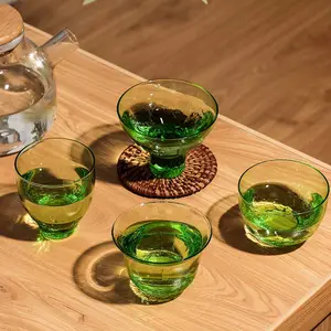 Vendita diretta in fabbrica nuovo stile giapponese creativo ghiaccio Crack vetro Set da tè tazza da tè