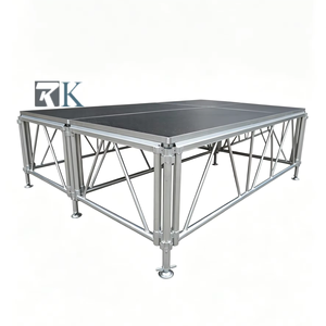 Easy Setup Portable Aluminum <b>Stage</b> <b>Platform</b> Event <b>Stage</b> Strong Load Capacity for Parties Performances - Product Image 1