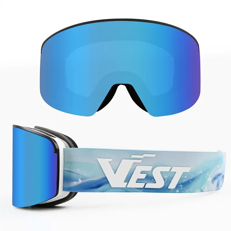사용자 정의 샘플 브랜드 마그네틱 스키 고글 안경 OTG 안개 방지 눈 고글 도매 OEM 스노우 보드 고글 공급 업체 제조업체