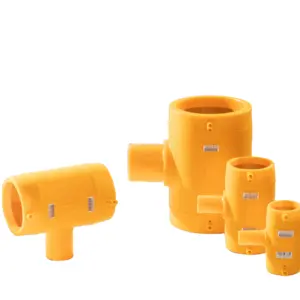 HDPE Electro Fusion Fitting Reducer Tee For Gas SDR11