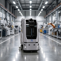 Robot laveur de sols autonome à intelligence artificielle CleanHorse TN70, nouvelle génération, efficacité 2040 m²/h, machine de nettoyage commerciale